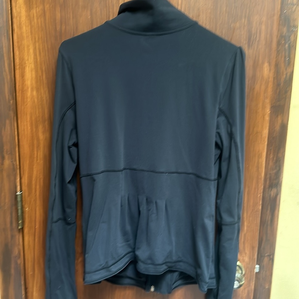 Lucy Black Athletic Form Fitting Jacket Size Medi… - image 3